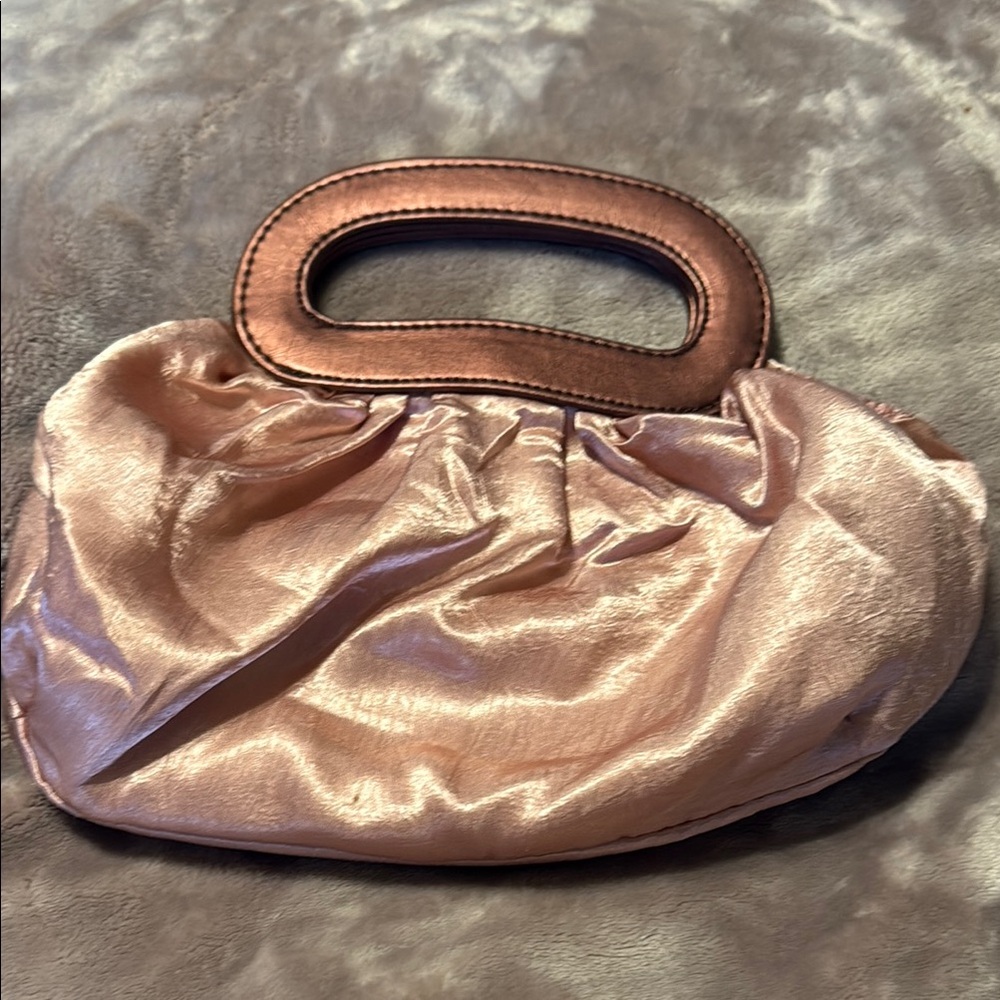 Elegant Pink Satin Clutch